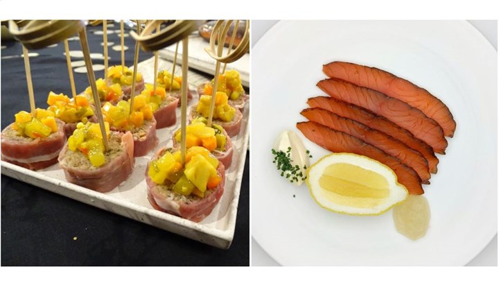 NYD Canapes and Starter.JPG